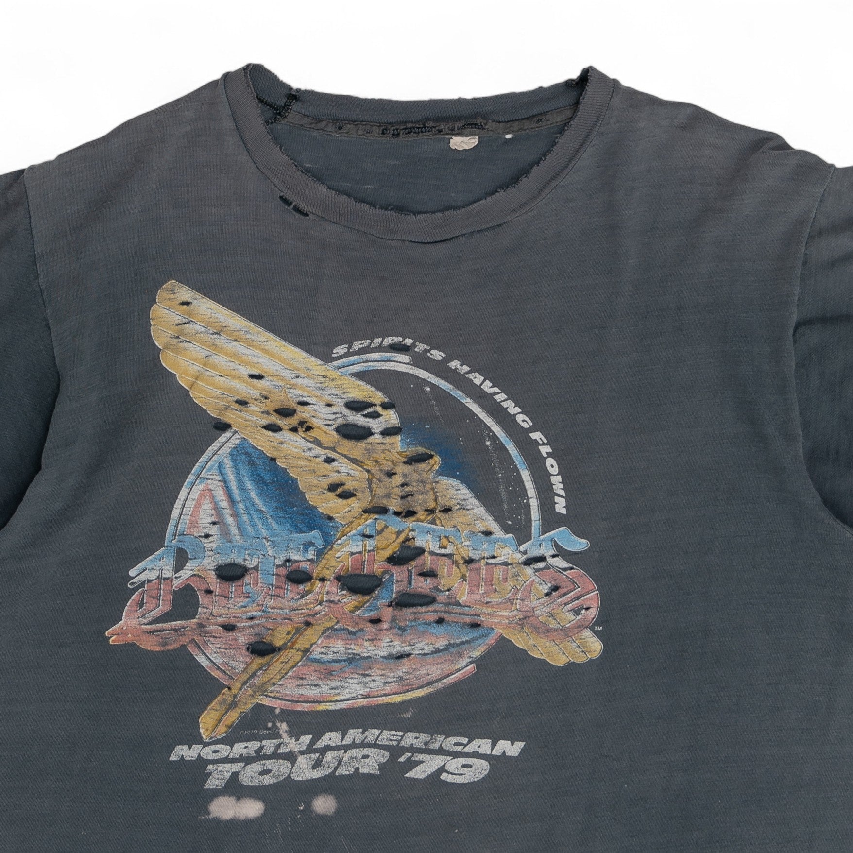 FADED/DISTRESSED 'BEEGEES' TOUR TEE - 1970'S