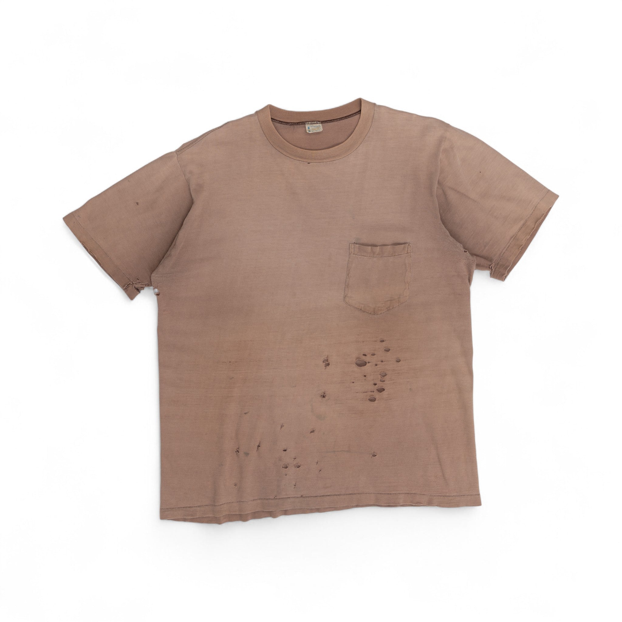 DISTRESSED TOWNCRAFT SELVEDGE POCKET TEE - 1960'S