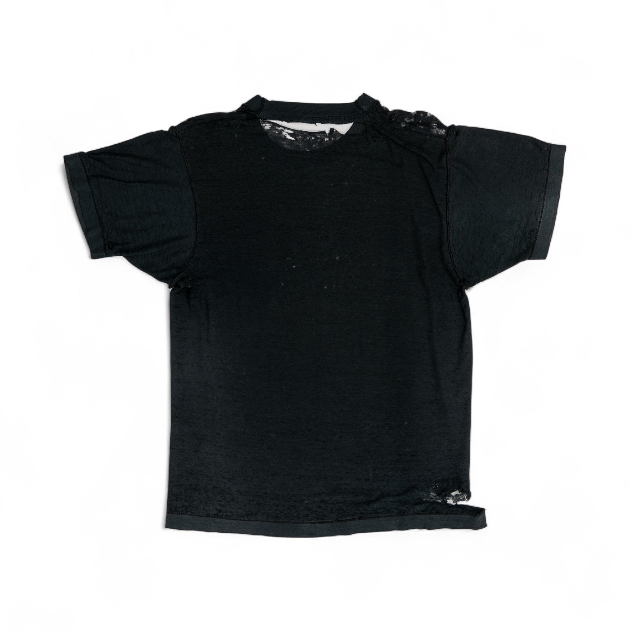 THRASHED/PAPER-THIN REVERSED BLANK TEE - 1970'S