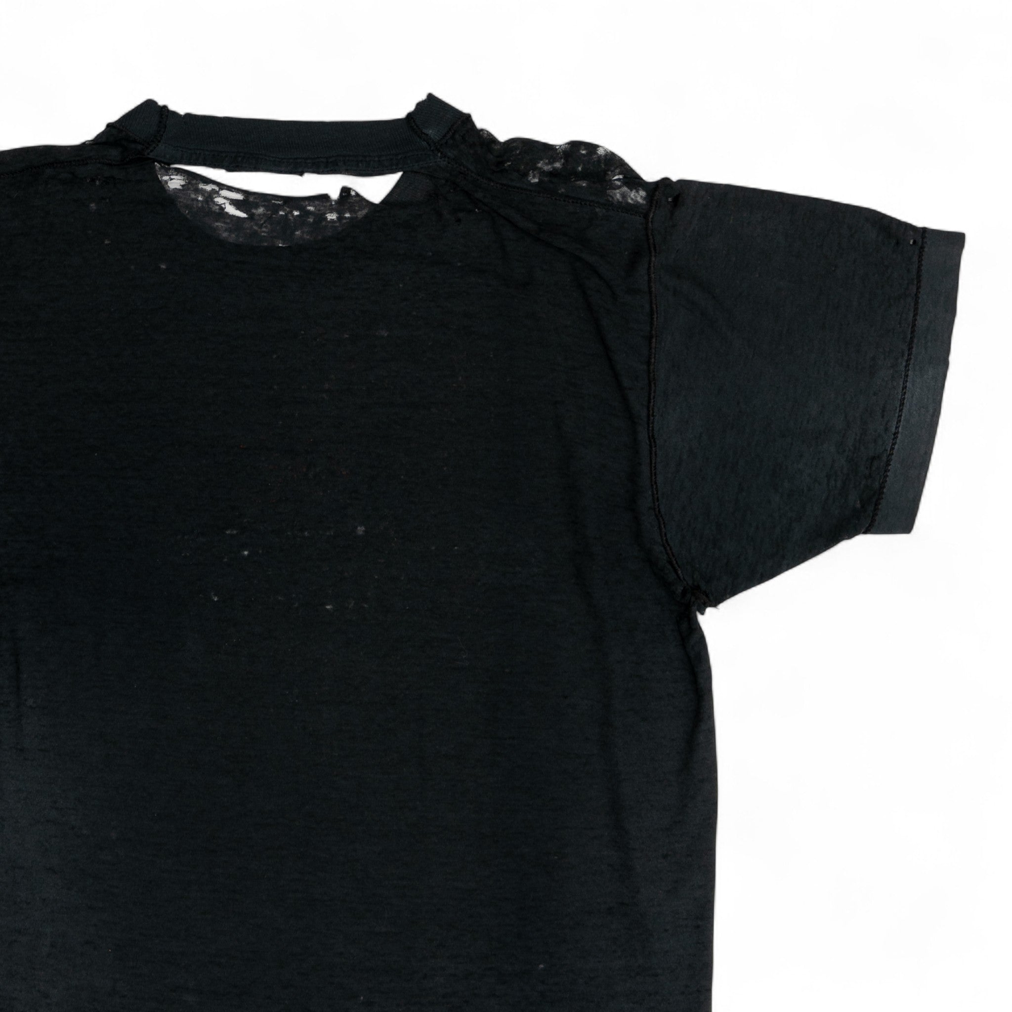 THRASHED/PAPER-THIN REVERSED BLANK TEE - 1970'S
