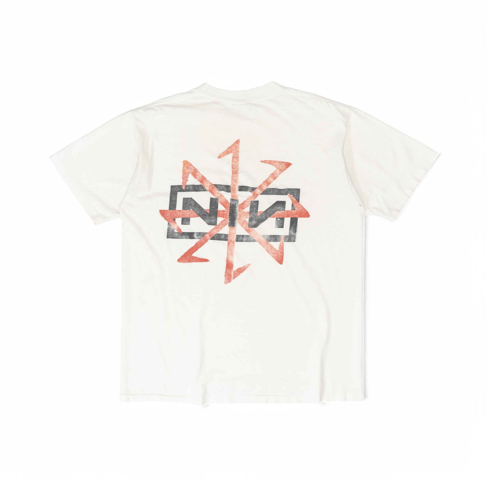 DISTRESSED NINE INCH NAILS 'RASPBERRY DEVIL' TEE - 1995
