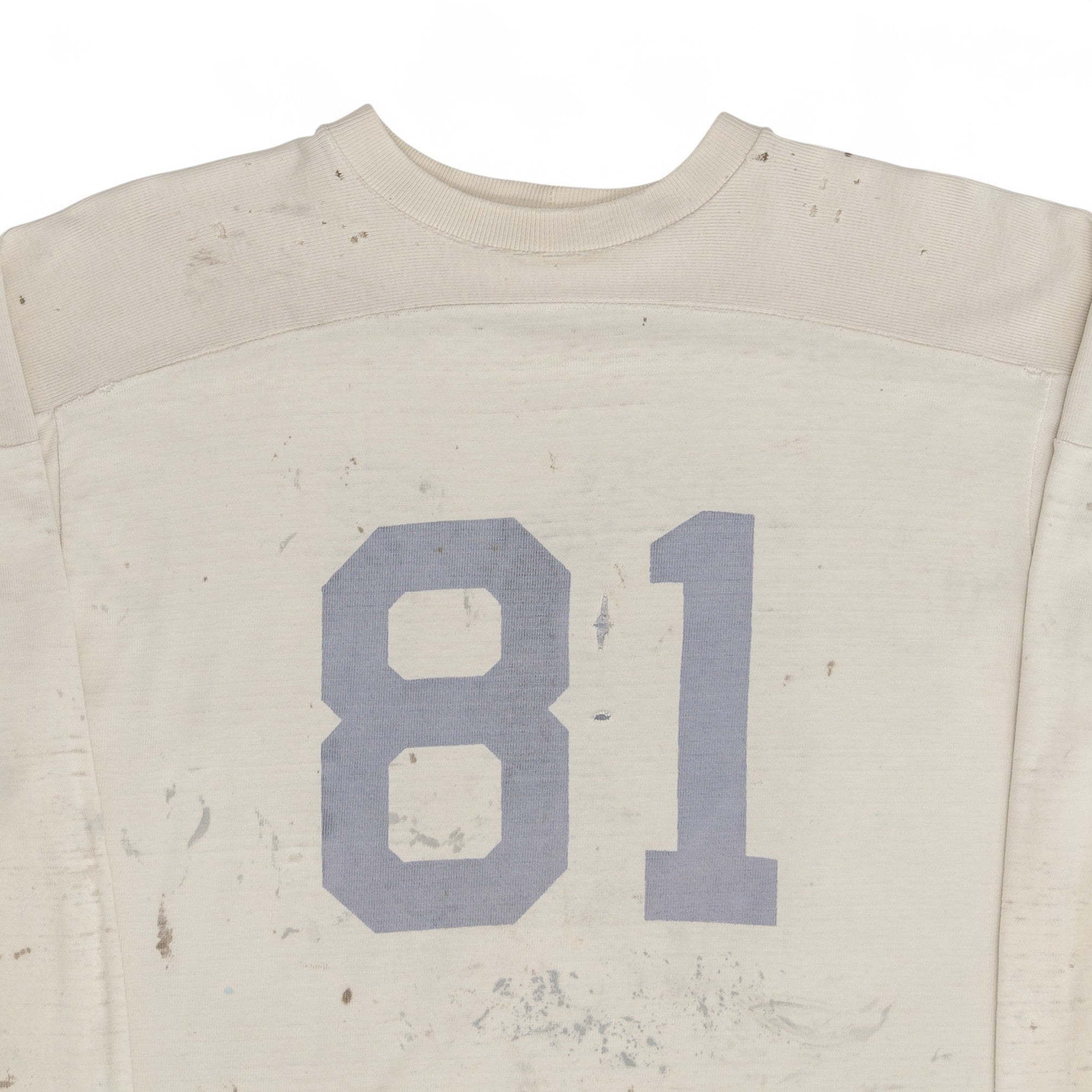DISTRESSED/PAINT SPLATTER JERSEY - 1950'S