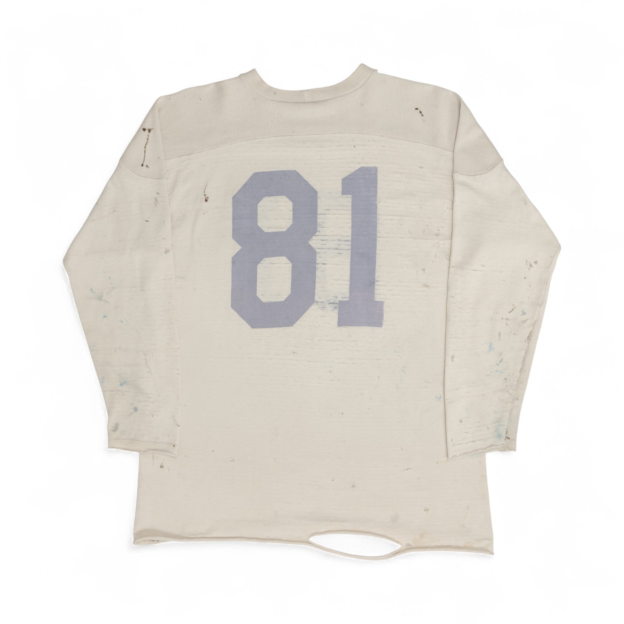 DISTRESSED/PAINT SPLATTER JERSEY - 1950'S