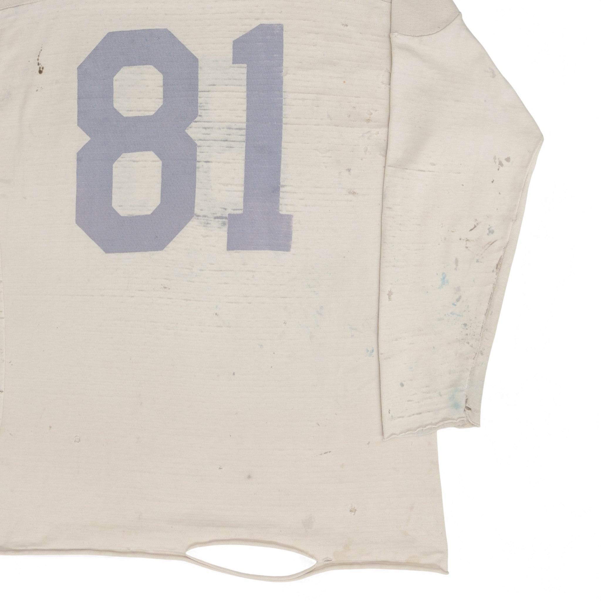 DISTRESSED/PAINT SPLATTER JERSEY - 1950'S