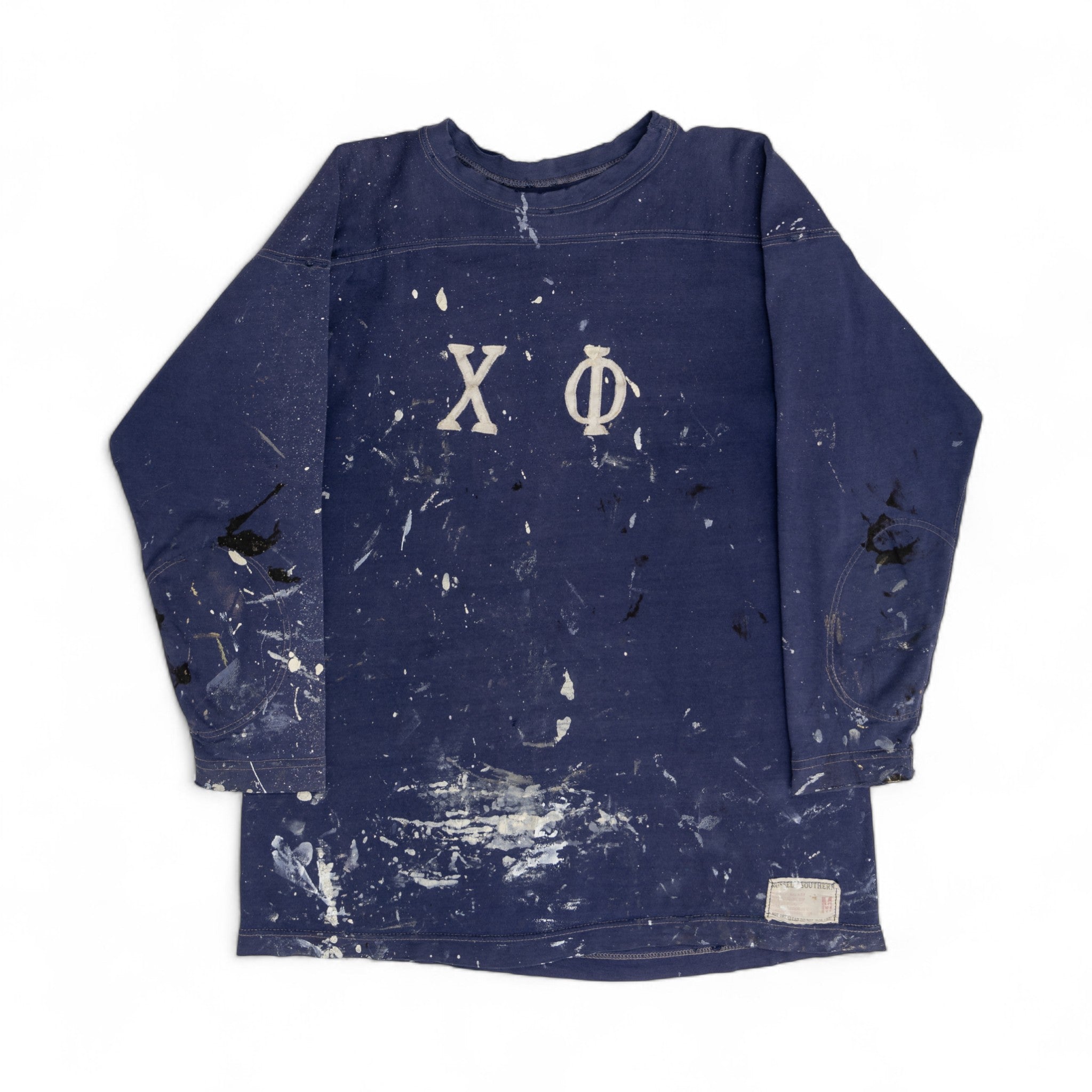 PAINT-SPLATTER RUSSELL ALL COTTON JERSEY - 1960'S