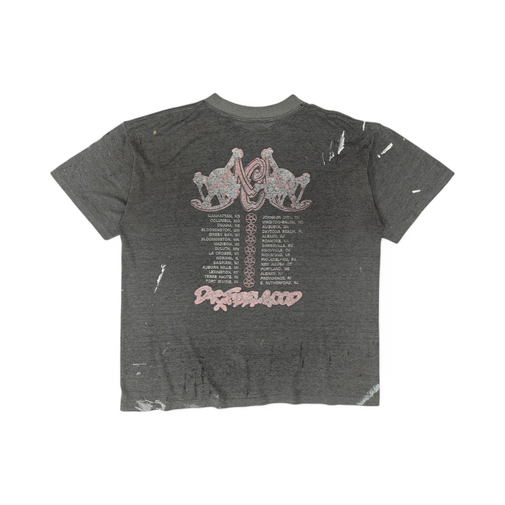 PAINT SPLATTER MOTLEY CRUE TOUR TEE - 1989