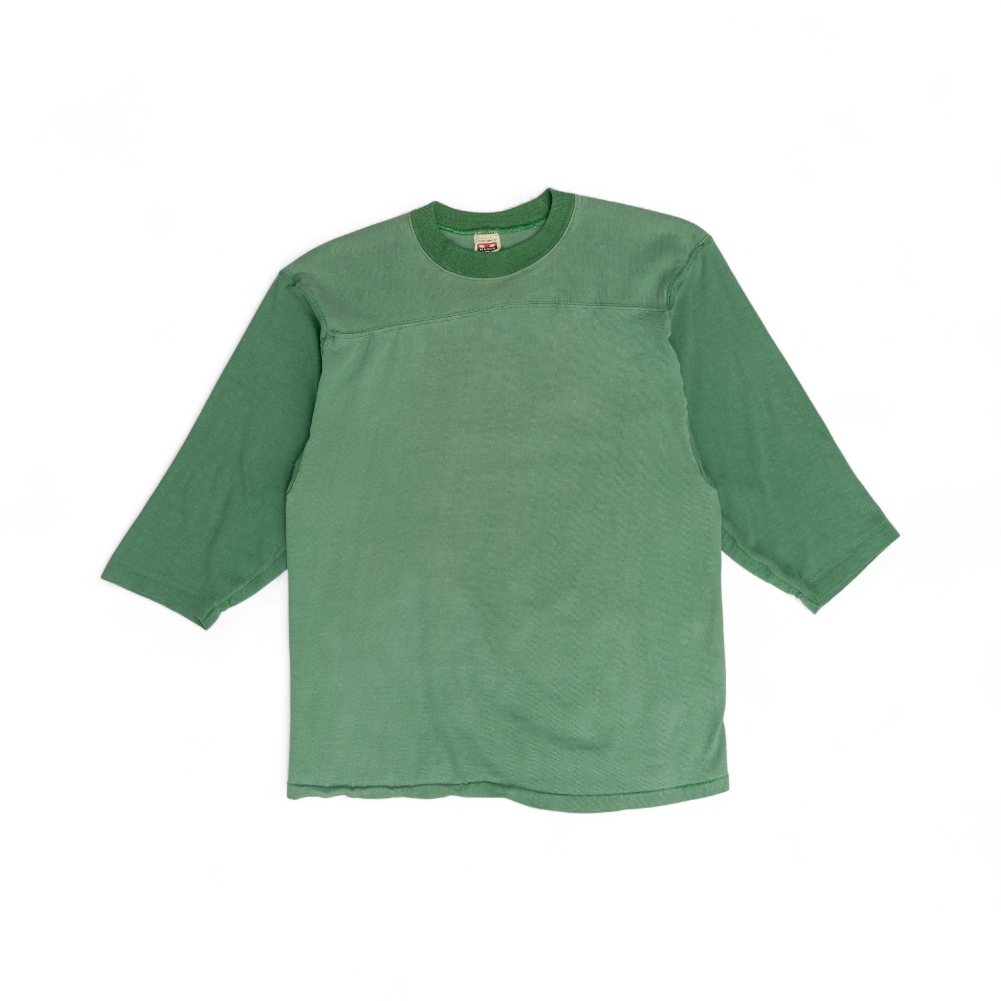 GREEN ALL COTTON JERSEY - 1970'S