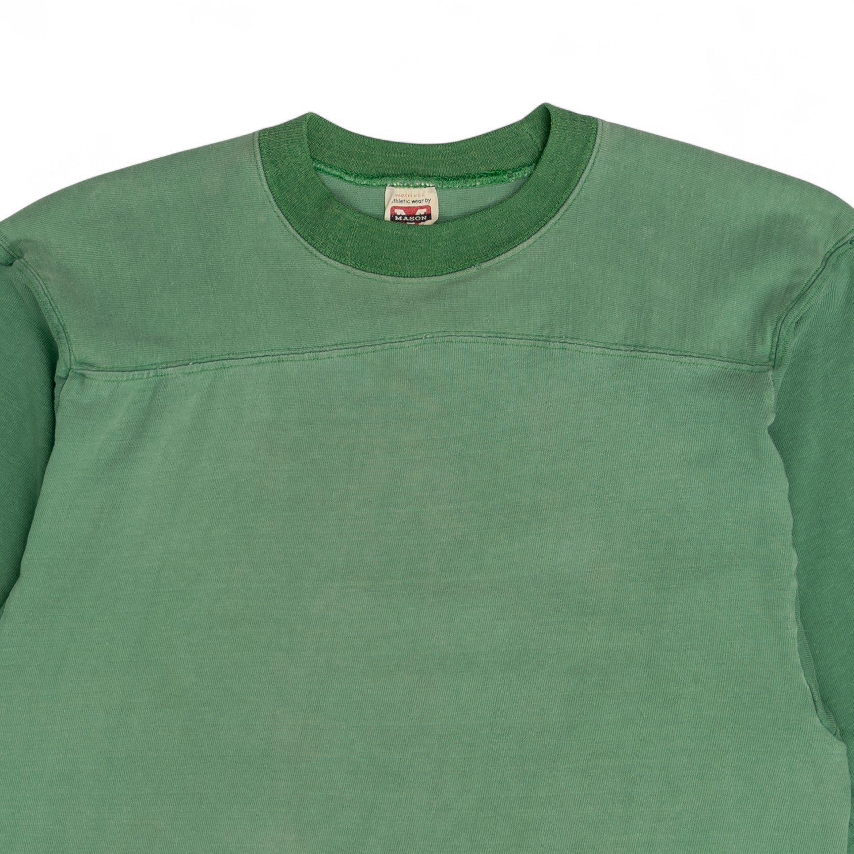 GREEN ALL COTTON JERSEY - 1970'S