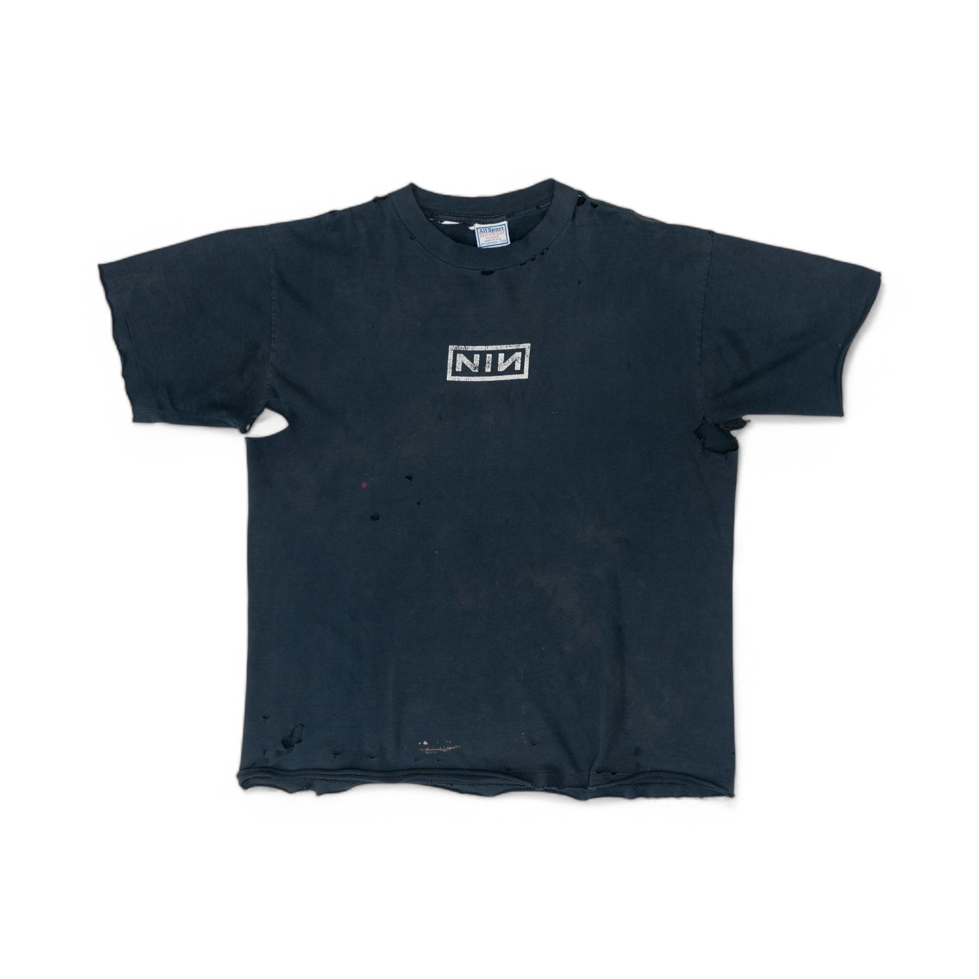 THRASHED NINE INCH NAILS TEE - 1990'S