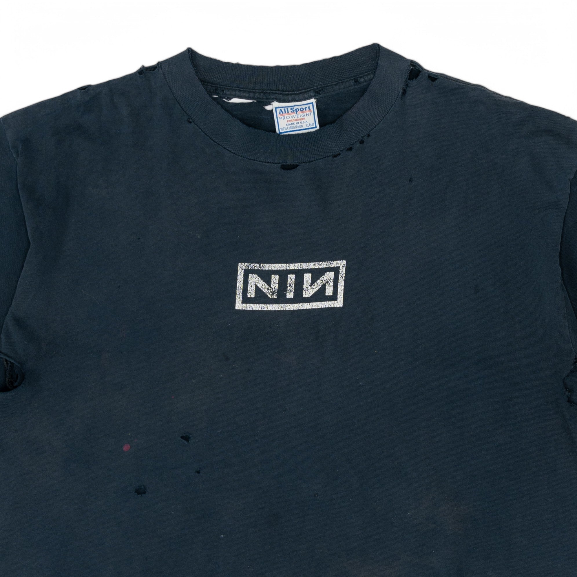 THRASHED NINE INCH NAILS TEE - 1990'S