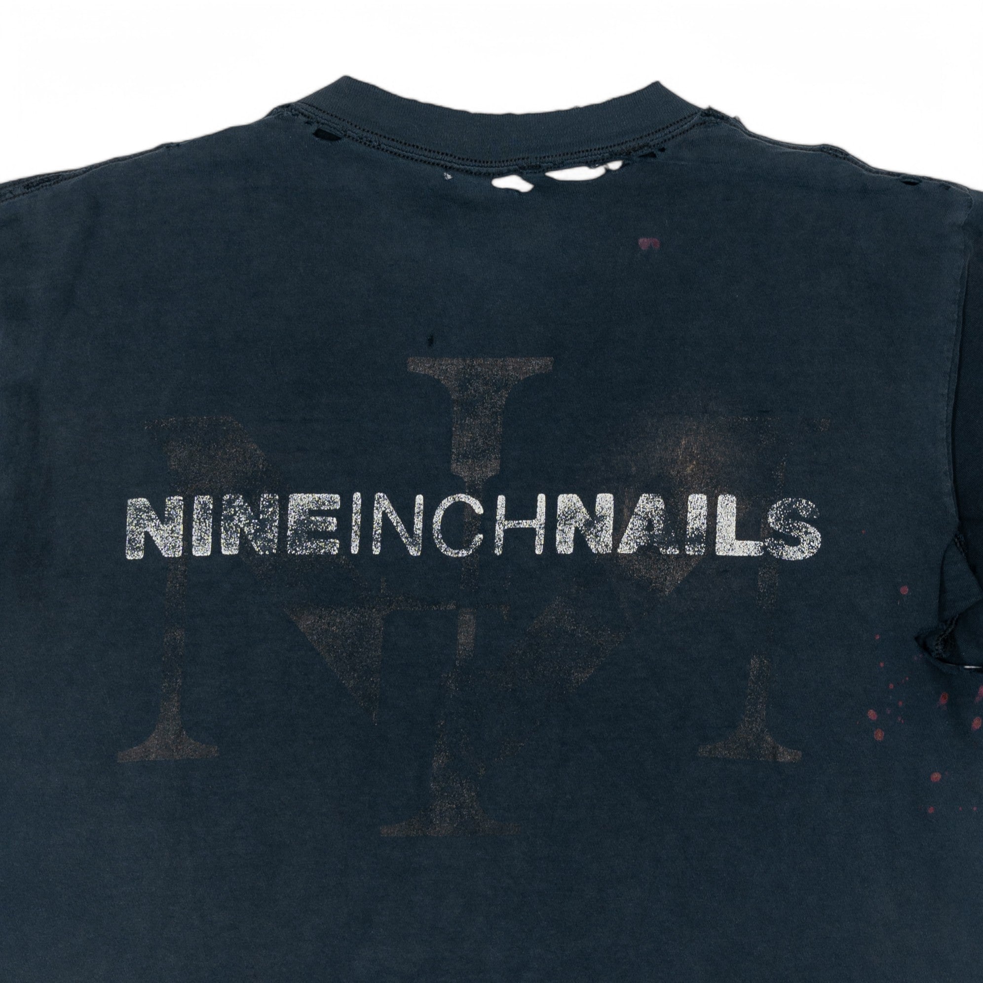 THRASHED NINE INCH NAILS TEE - 1990'S