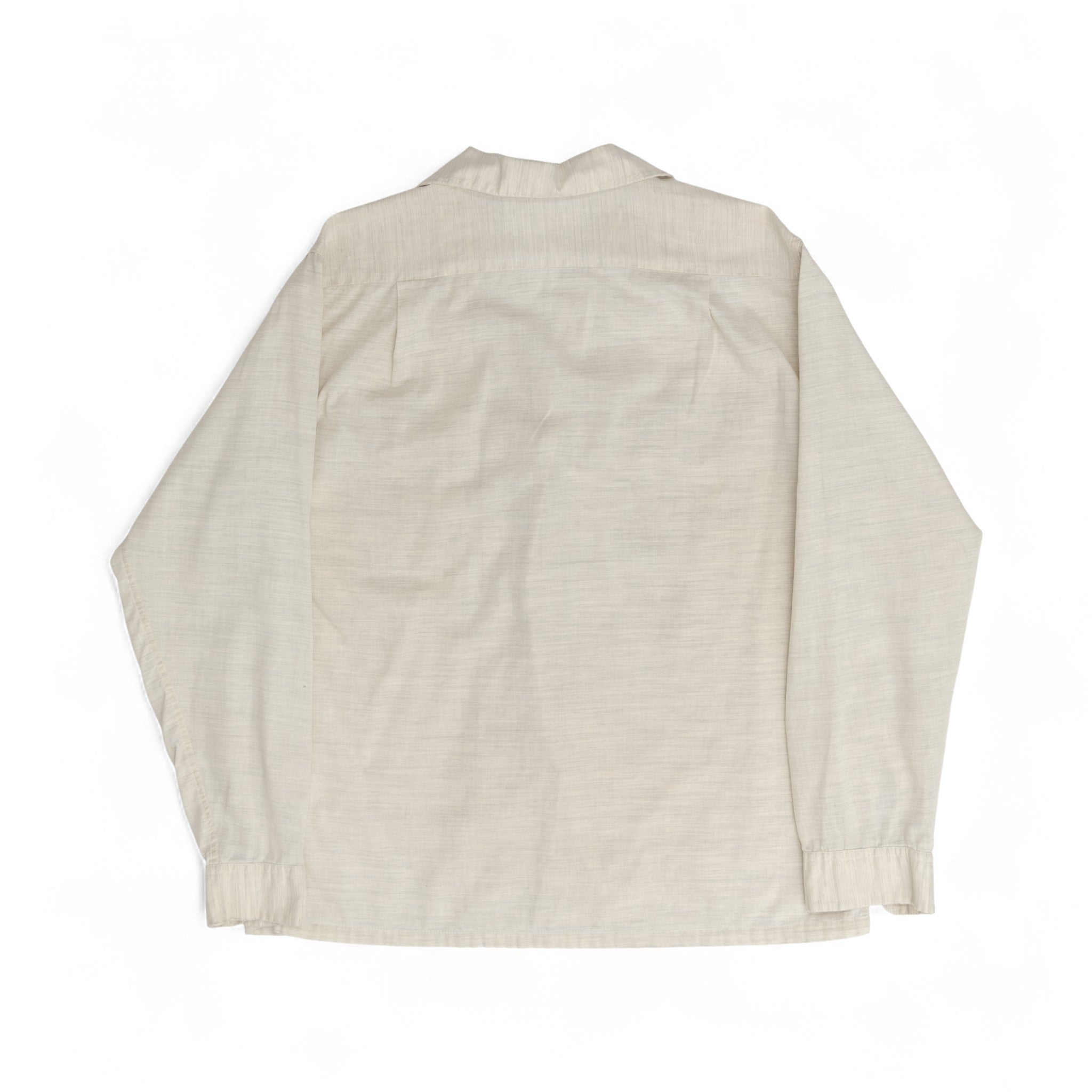 BLANK LOOP-COLLAR BUTTON UP SHIRT - 1950'S