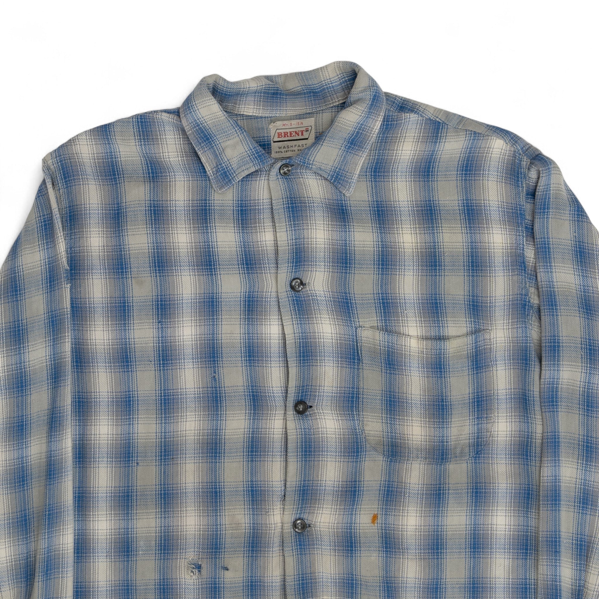 BRENT BUTTON UP FLANNEL - 1950'S