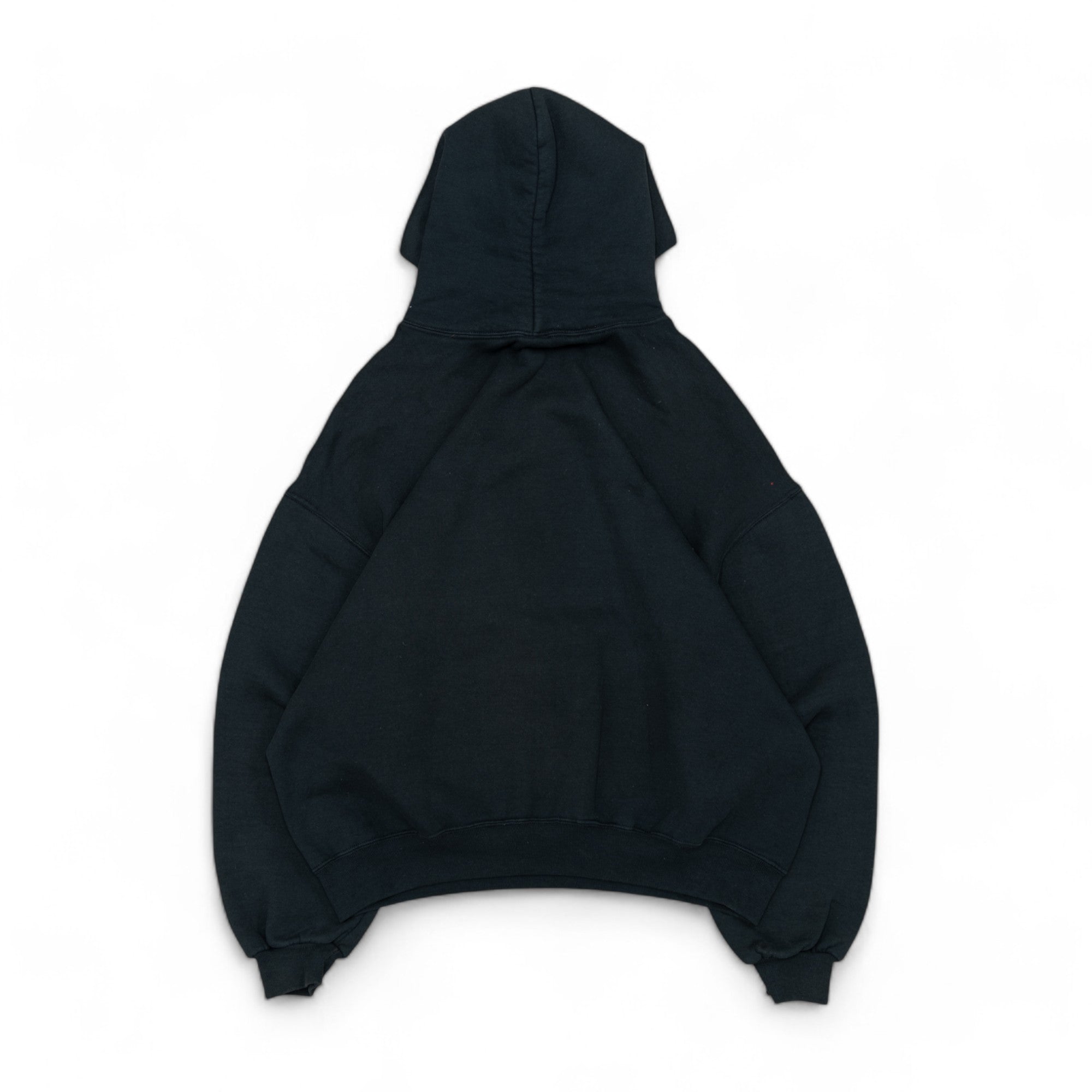 BLANK BLACK RUSSELL HOODIE - 1990'S