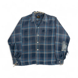 THRSAHED LOOP-COLLAR BUTTON UP SHIRT - 1960'S