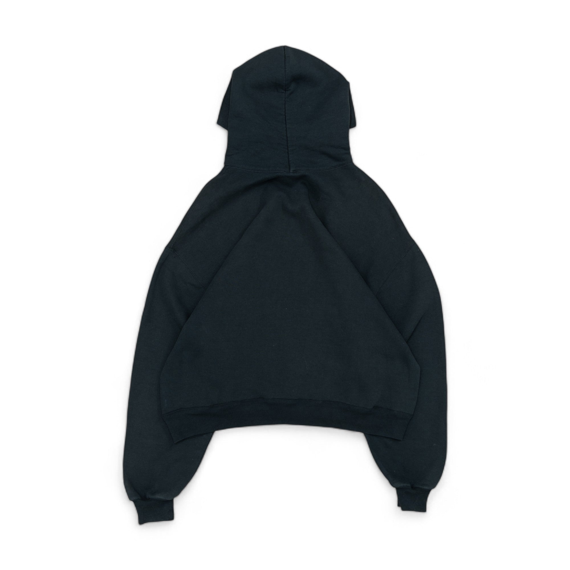 BLANK BLACK RUSSELL HOODIE - 1990'S