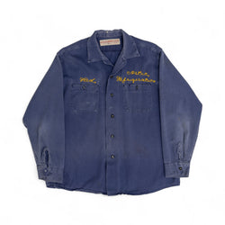 CHAINSTITCHED BUTTON UP WORK SHIRT - 1960'S