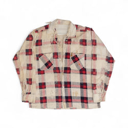 ULTRA THRASHED BUTTON UP FLANNEL - 1950'S