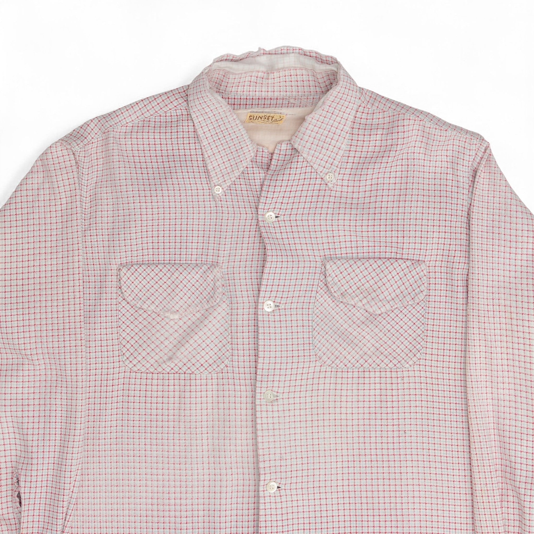 DISTRESSED BUTTON-UP SHIRT - 1960'S
