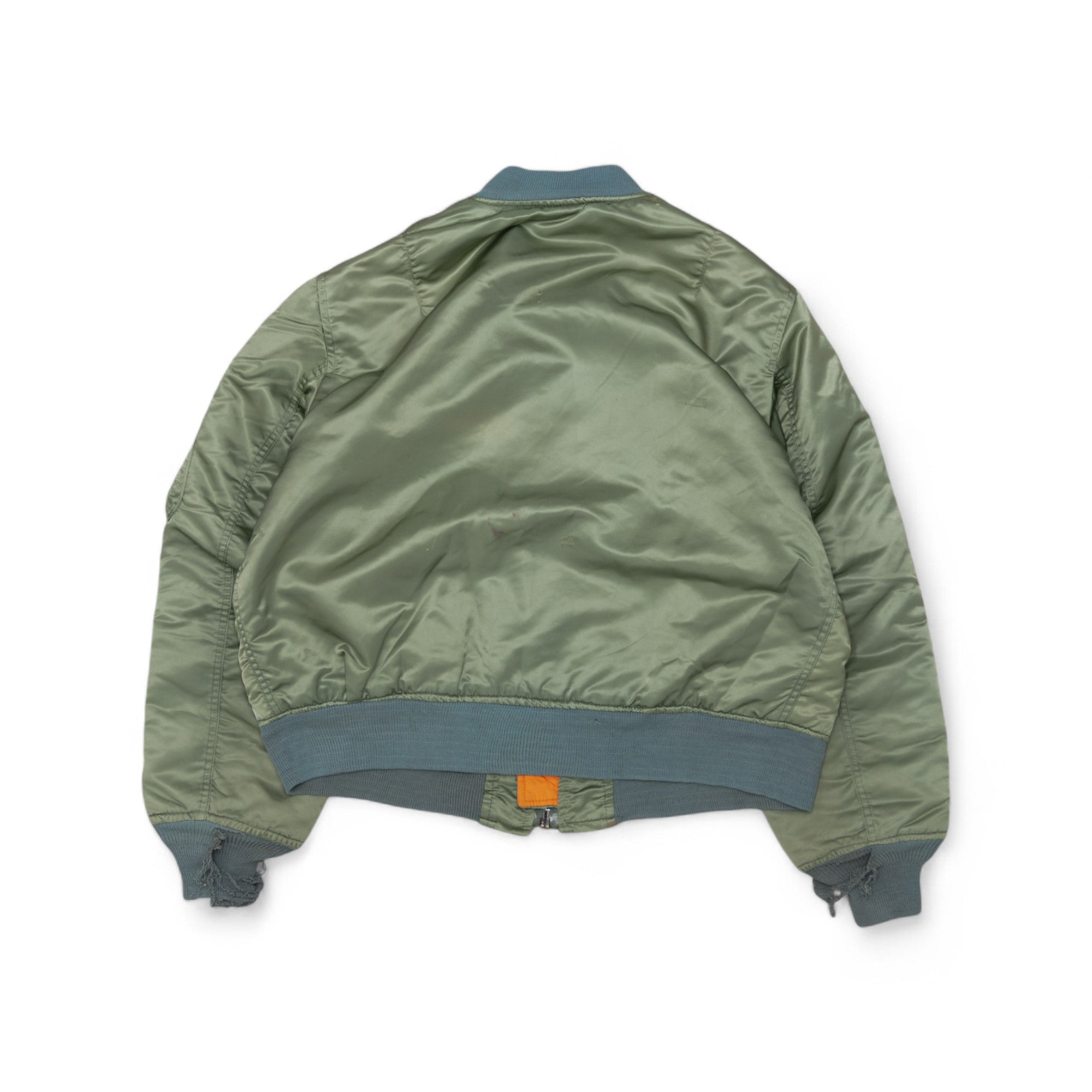 OLIVE MA-1 BOMBER JACKET - 1990'S