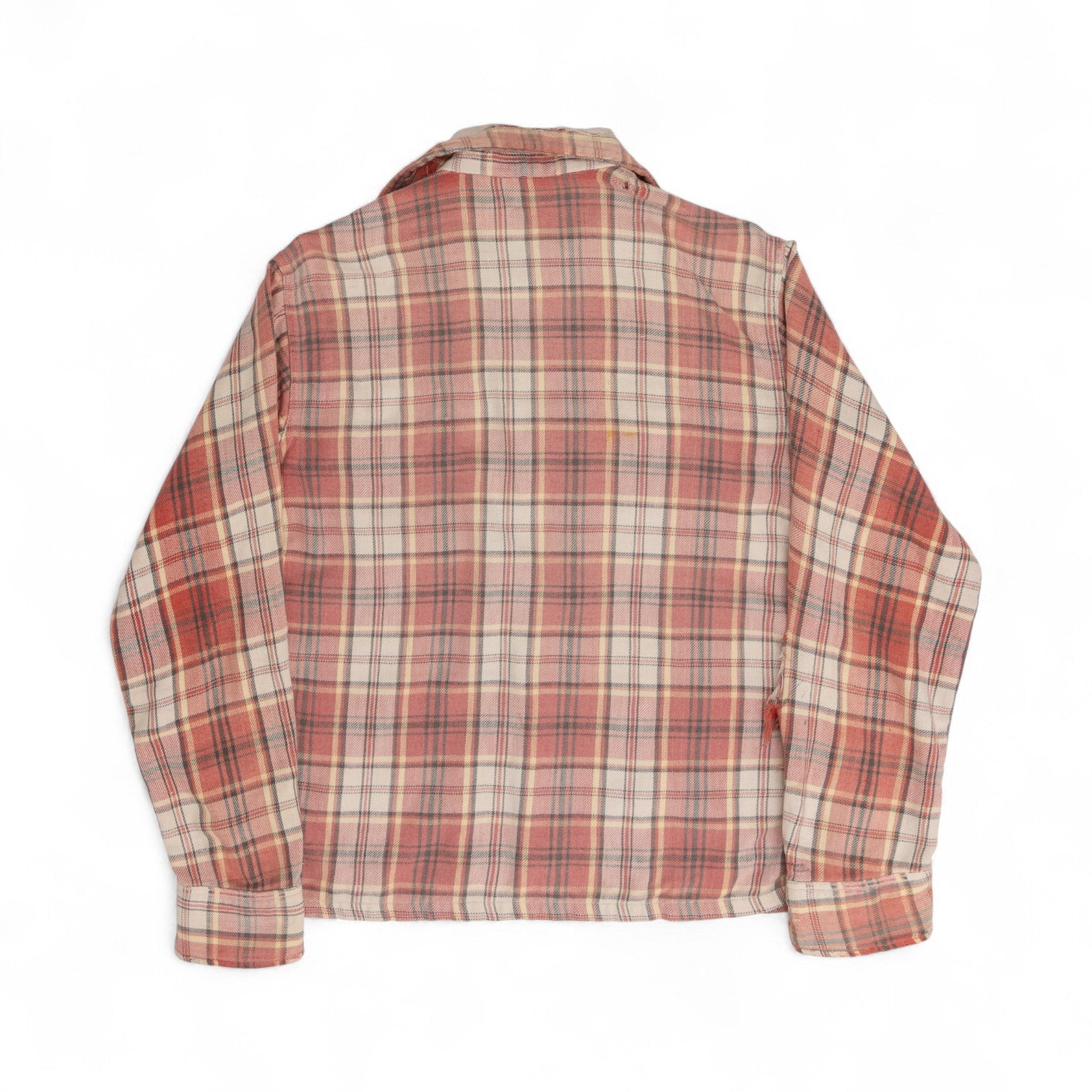 THRASHED/REPAIRED BUTTON UP FLANNEL - 1960'S