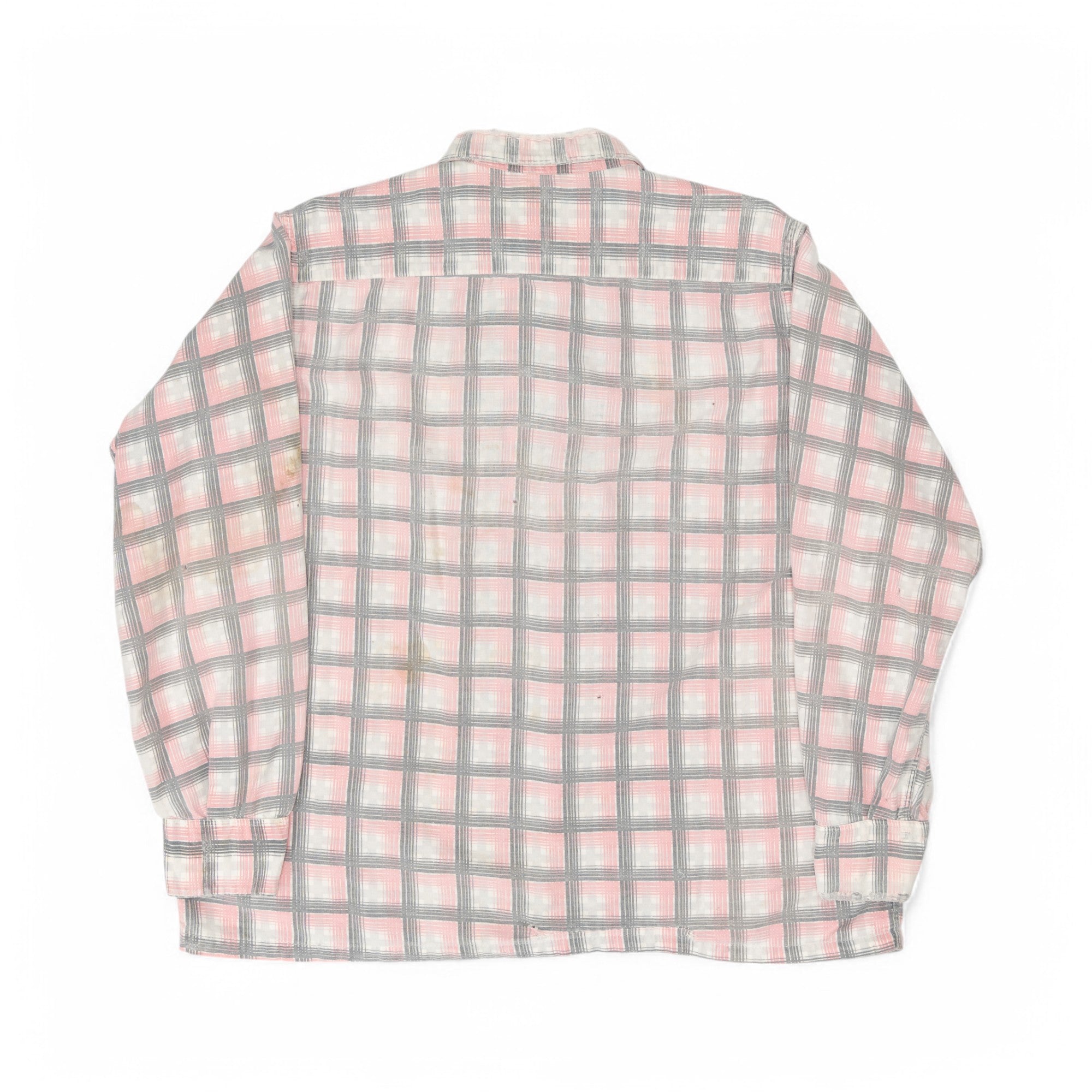 LIGHTLY REPAIRED PENNYS TOPFLIGHT LOOP-COLLAR FLANNEL - 1940'S