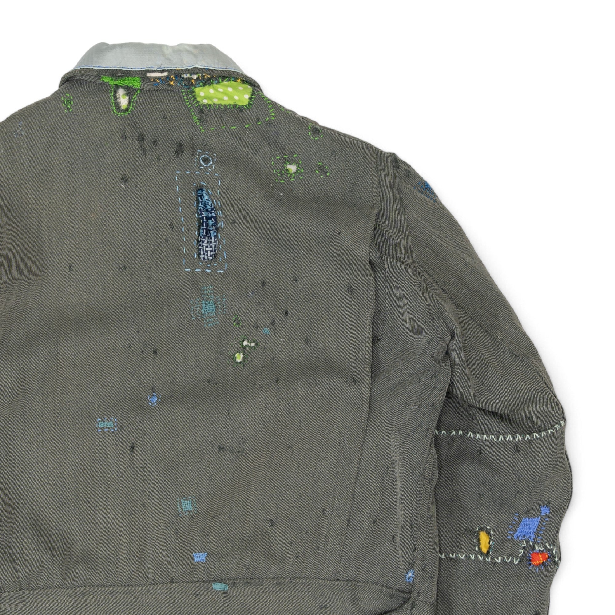 REPAIRED/SILK-LINED GRAVANETTE LONG LIFE WHIPCORD JACKET - 1950'S