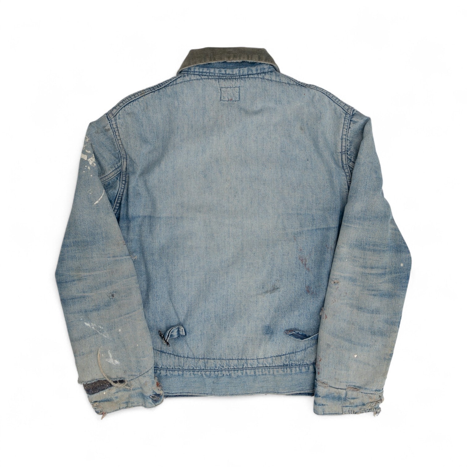 DISTRESSED/REPAIRED/FADED SANFORIZED PIONEER DENIM JACKET - 1950'S