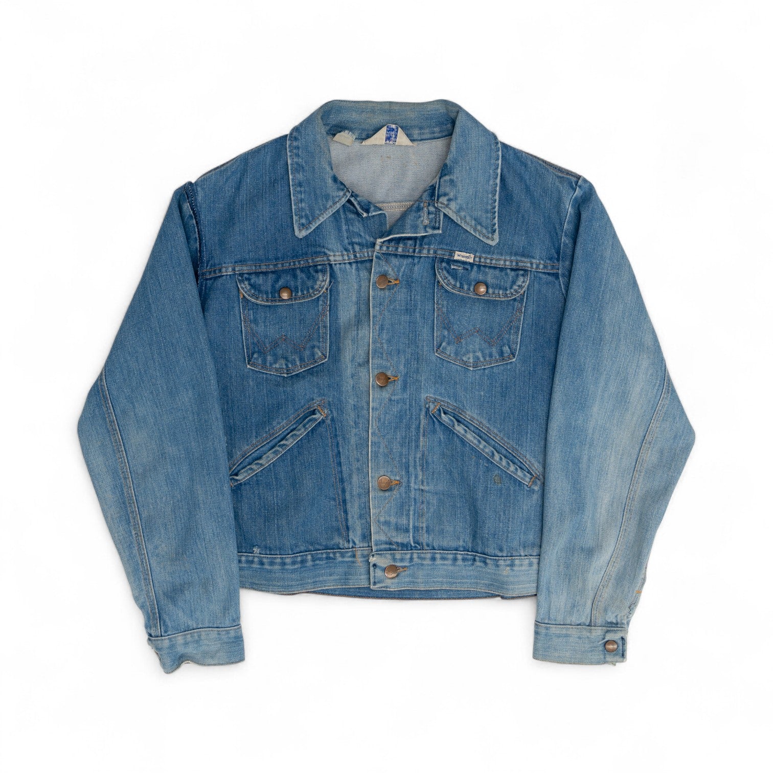 FADED WRANGLER DENIM JACKET - 1970'S