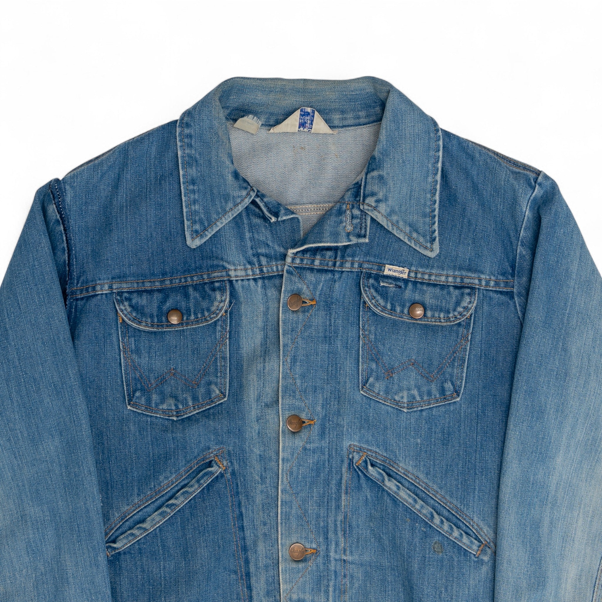 FADED WRANGLER DENIM JACKET - 1970'S