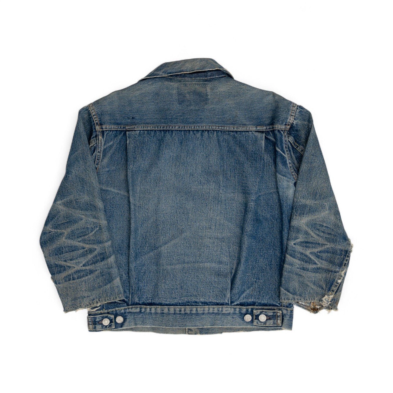 DISTRESSED/REPAIRED LEVI'S 507XX TYPE II DENIM JACKET - 1950'S