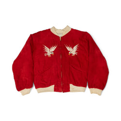 REVERSABLE VELVETEEN SOUVENIR/SUKAJAN JACKET (JAPAN) - 1950'S