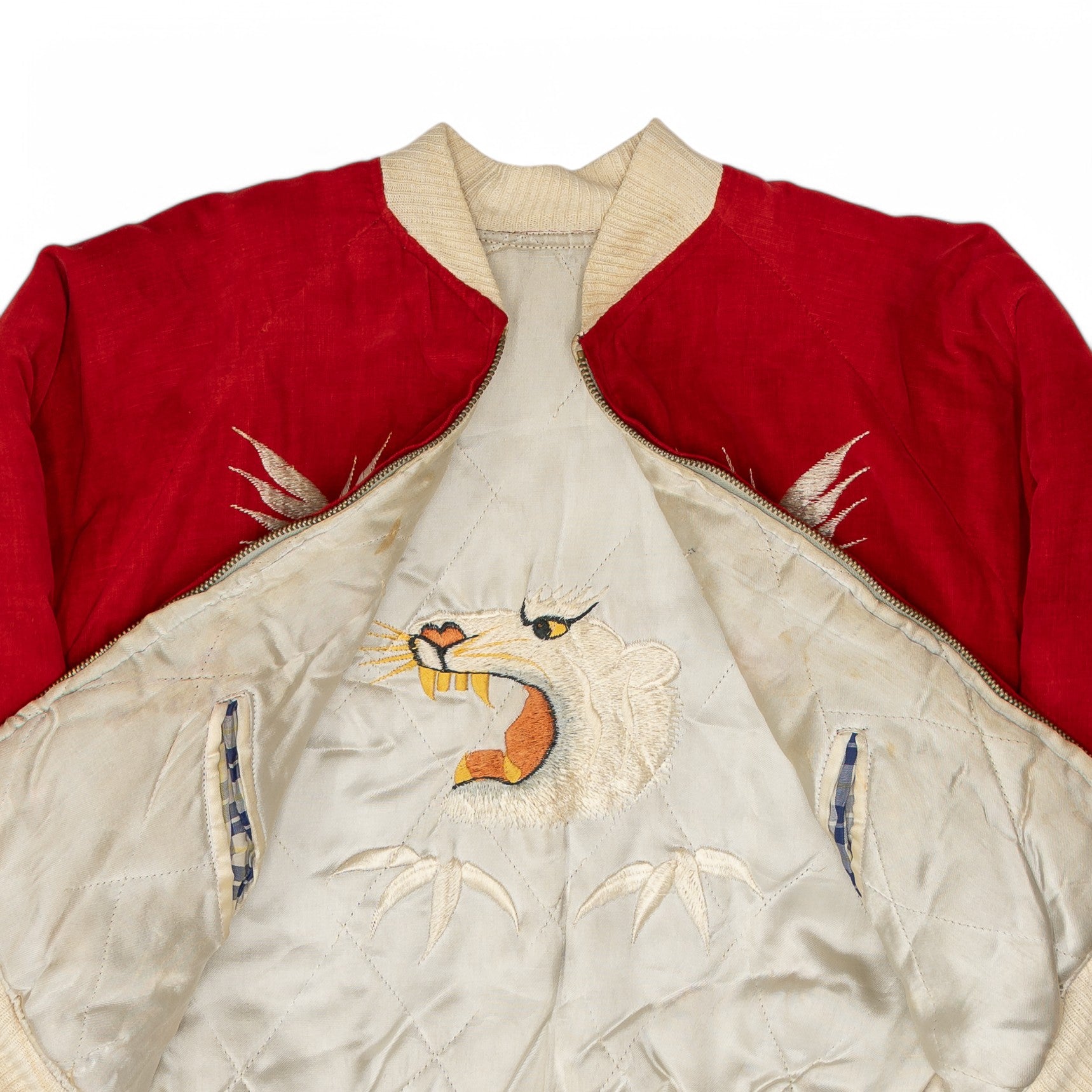 REVERSABLE VELVETEEN SOUVENIR/SUKAJAN JACKET (JAPAN) - 1950'S