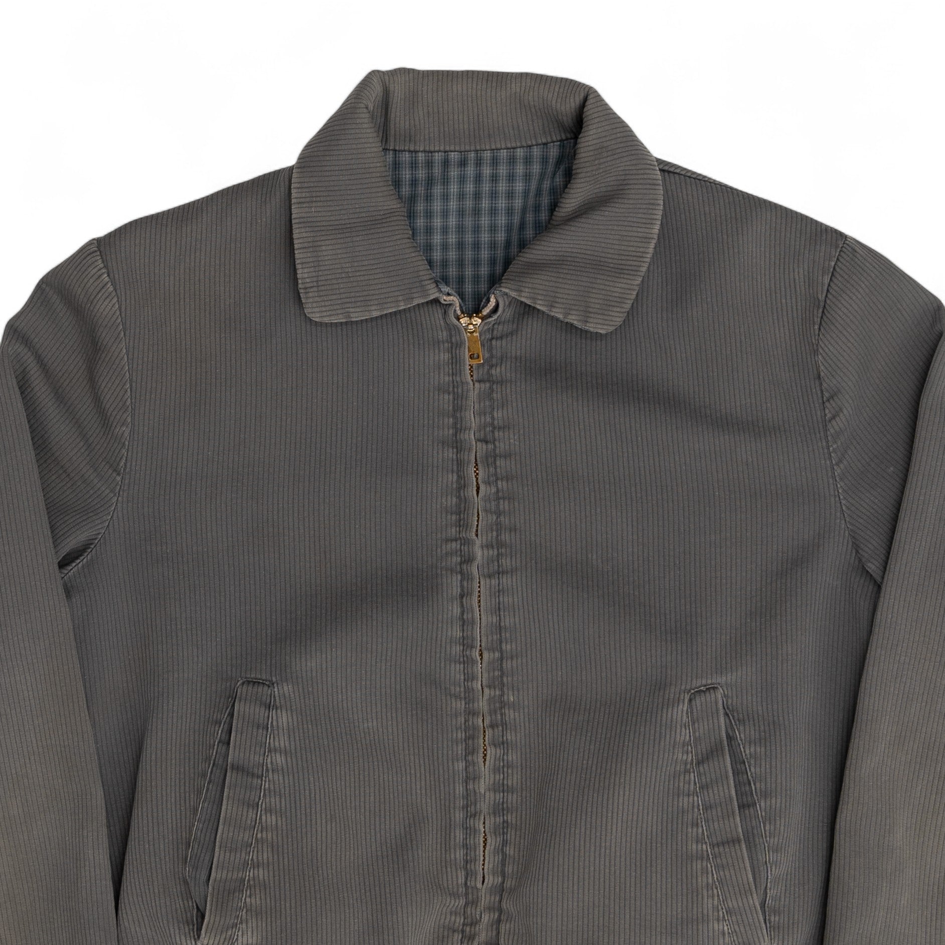 DISTRESSED/REVERSIBLE CORDUROY BOMBER JACKET - 1960'S