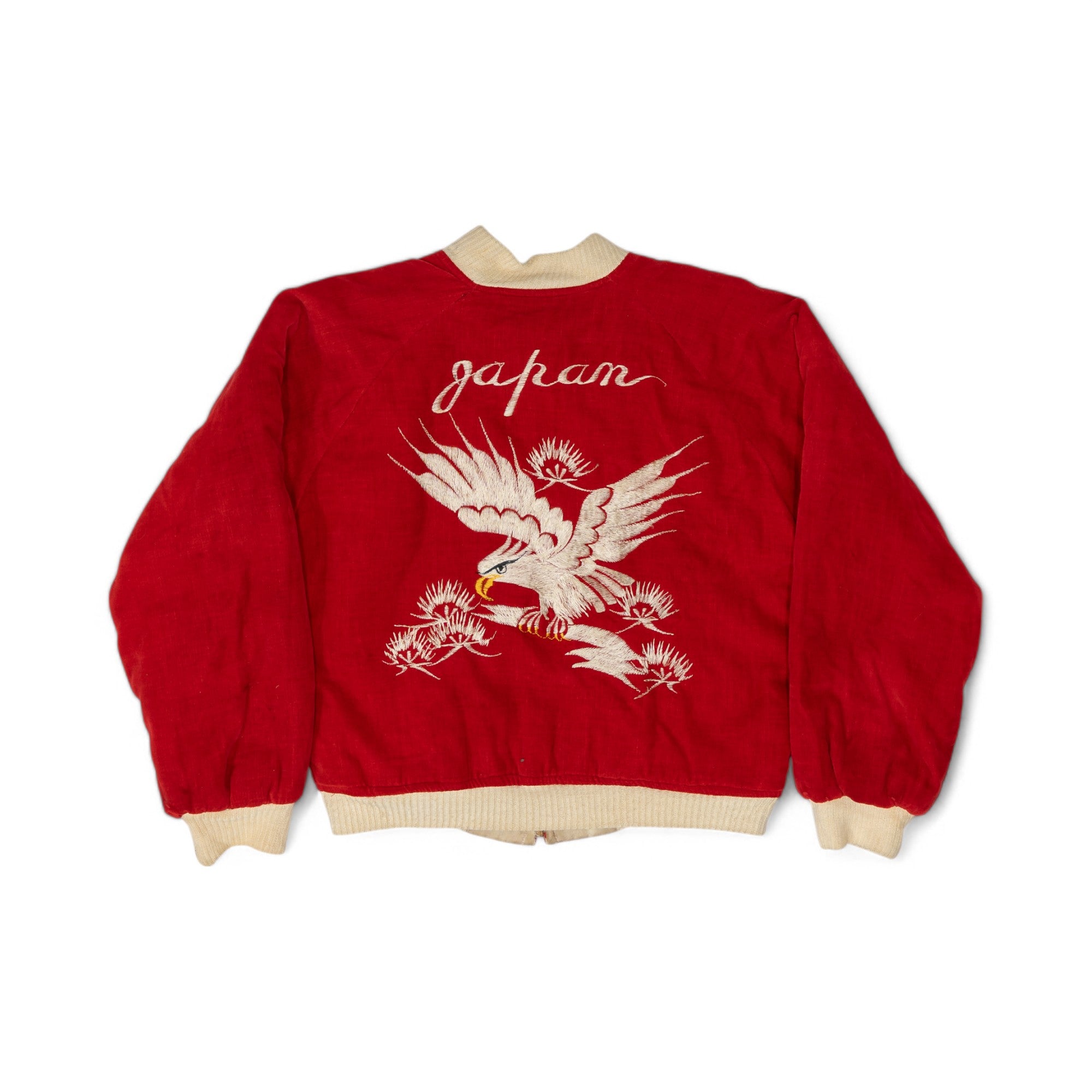 REVERSABLE VELVETEEN SOUVENIR/SUKAJAN JACKET (JAPAN) - 1950'S