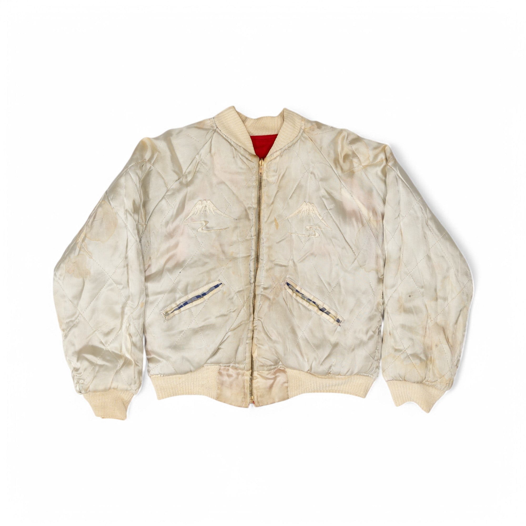 REVERSABLE VELVETEEN SOUVENIR/SUKAJAN JACKET (JAPAN) - 1950'S