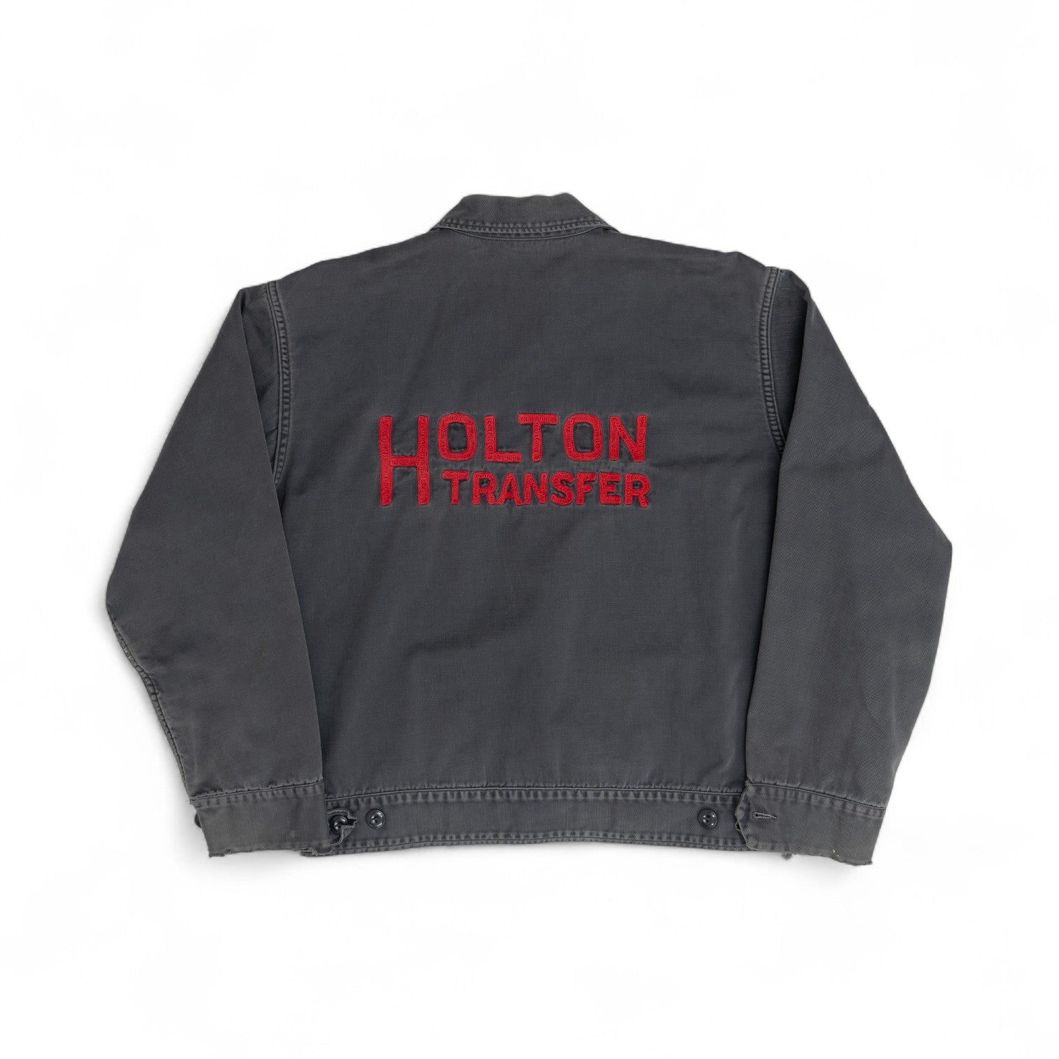 CHAIN-STITCHED/FLANNEL-LINED WORK JACKET - 1950'S