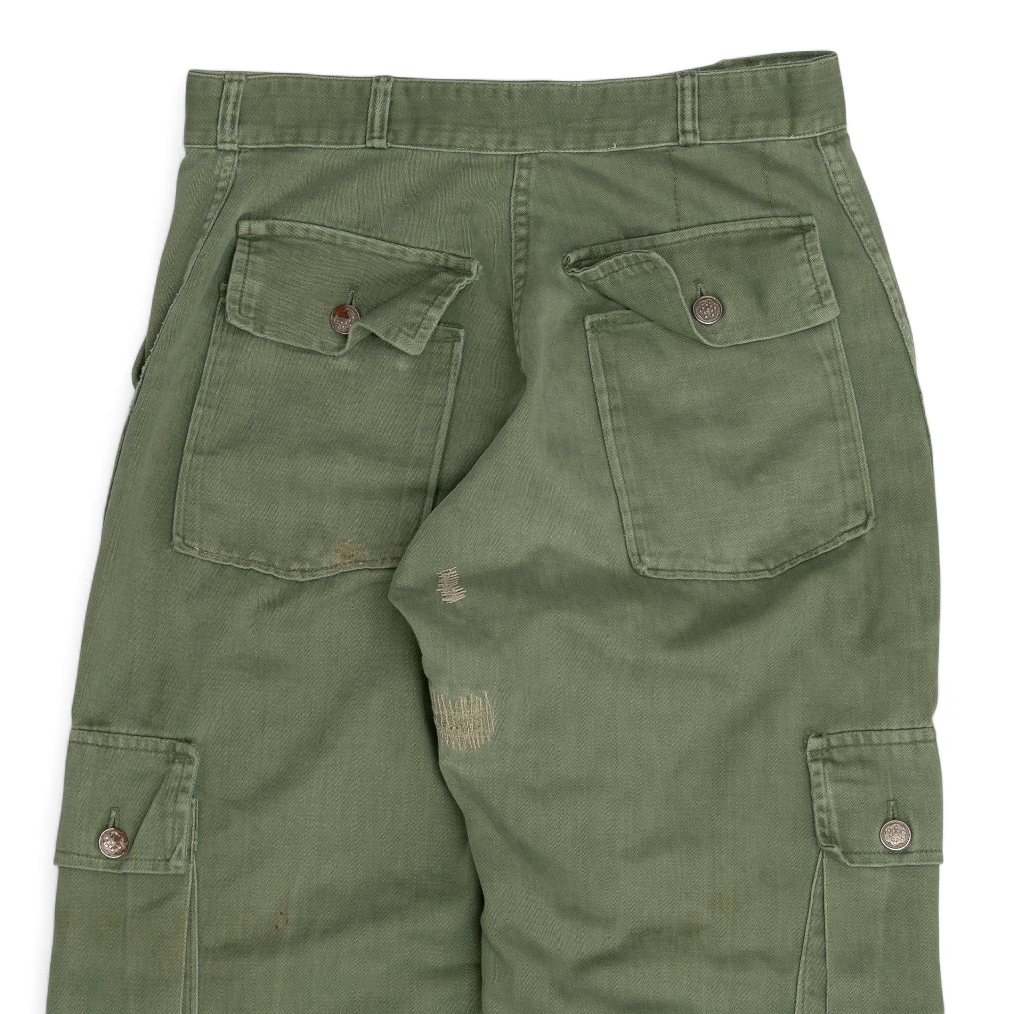 DISTRESSED/REPAIRED 13 STAR FATIGUE PANTS - 1940'S