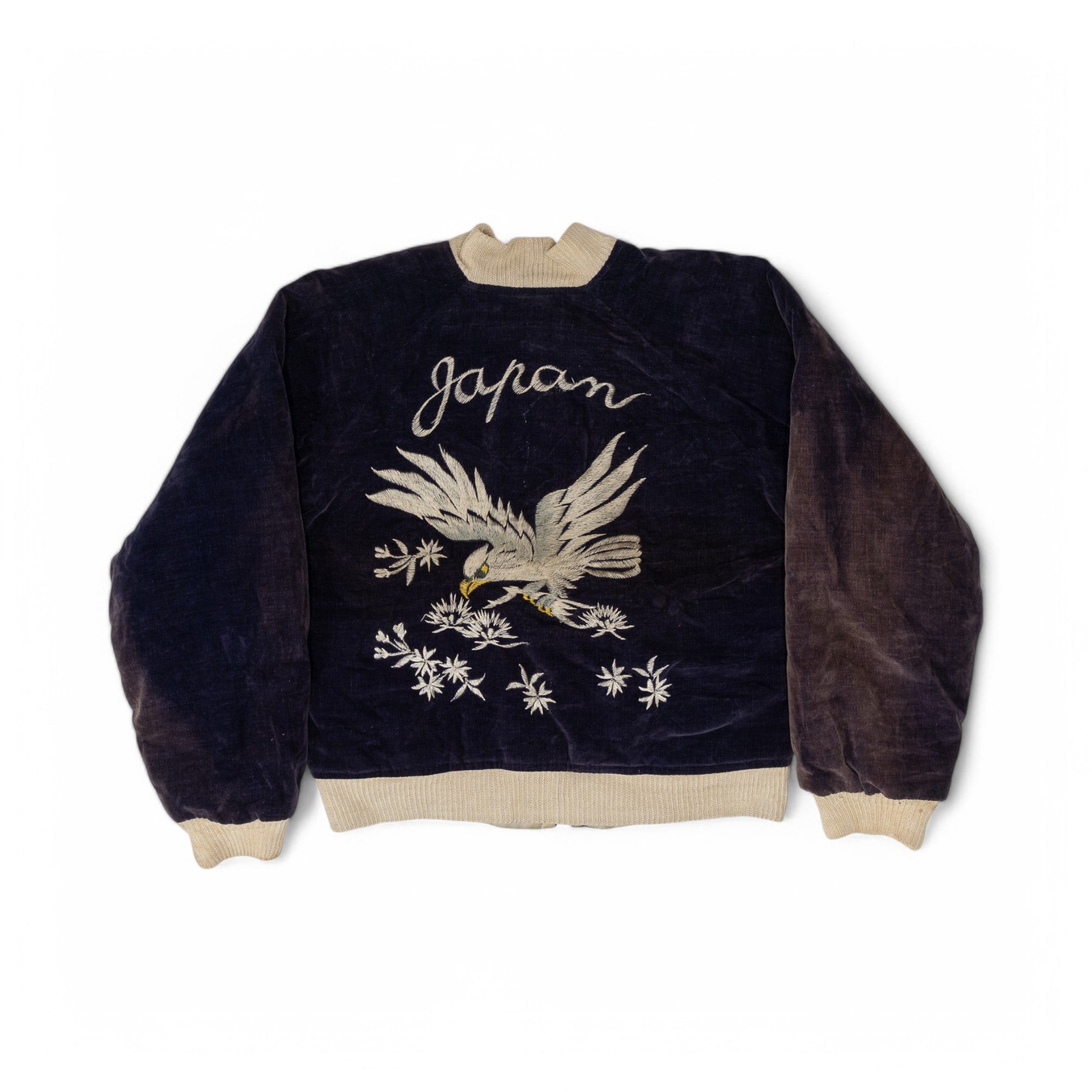 REVERSABLE VELVETEEN SOUVENIR/SUKAJAN JACKET (JAPAN) - 1950'S