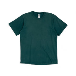 GREEN SINGLE STITCH BLANK TEE - 1990'S