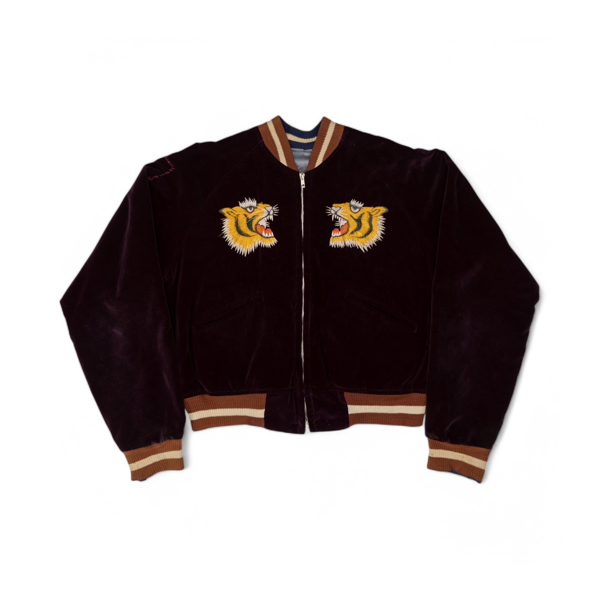 REVERSABLE VELVETEEN SOUVENIR/SUKAJAN JACKET (KOREA) - 1960'S