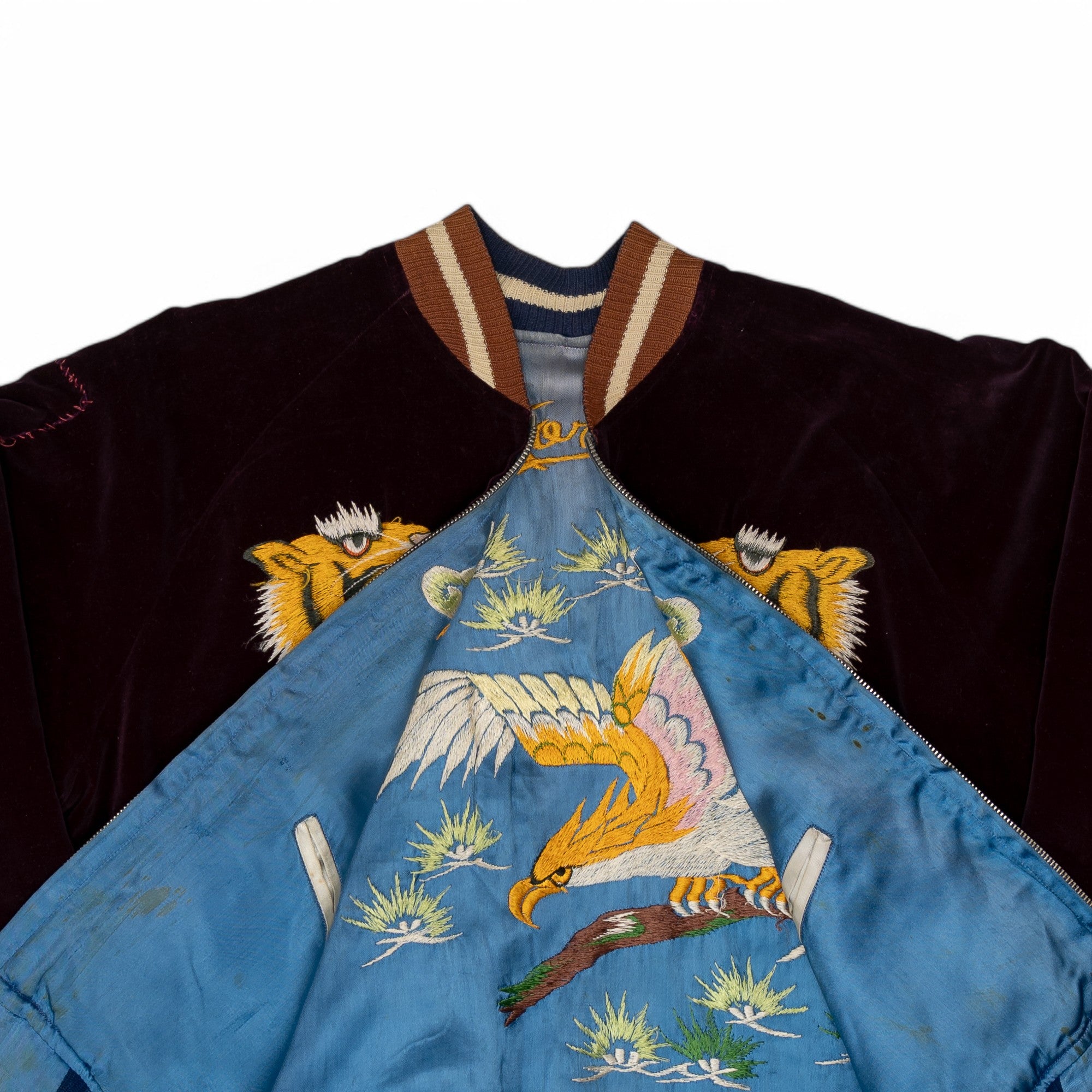 REVERSABLE VELVETEEN SOUVENIR/SUKAJAN JACKET (KOREA) - 1960'S
