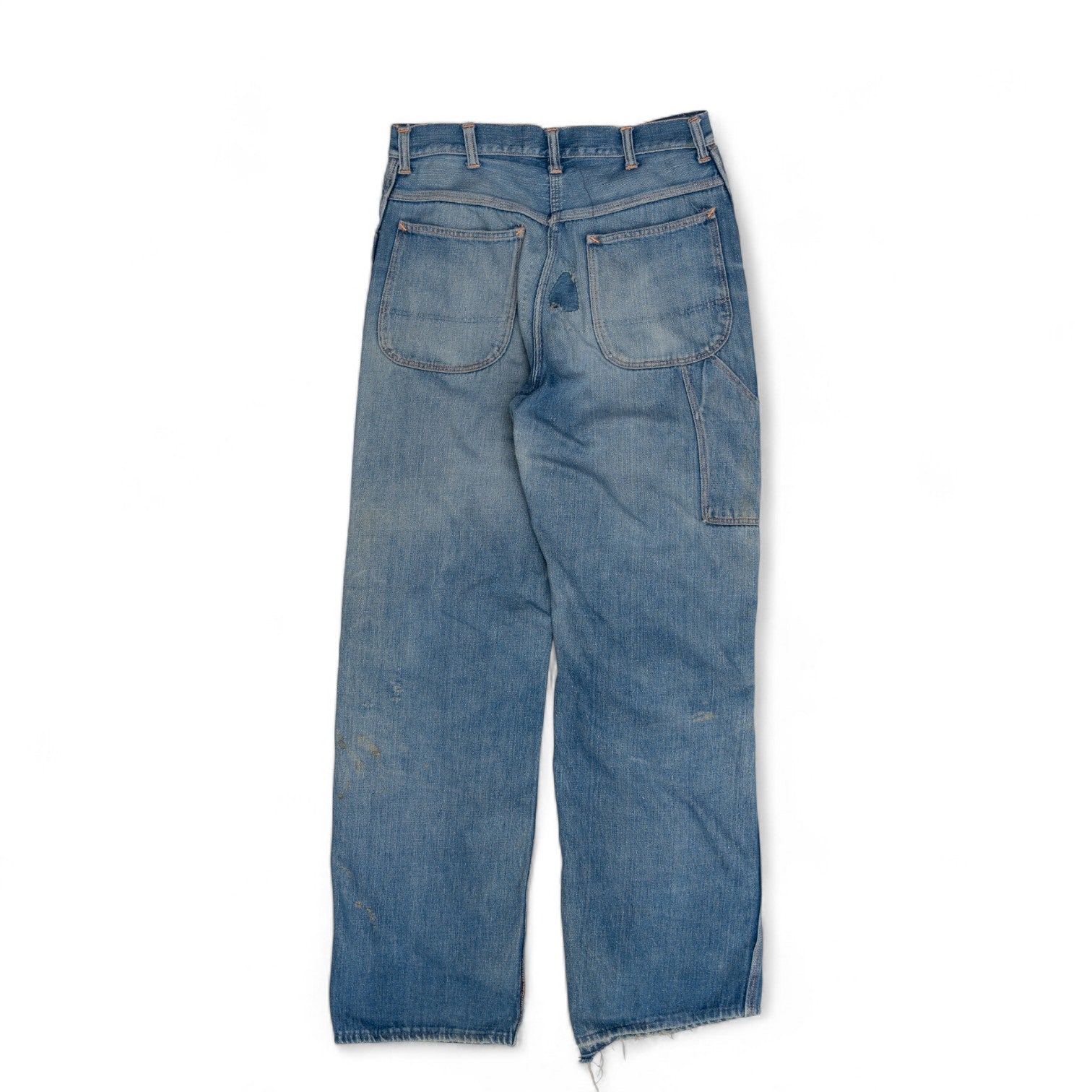 DISTRESSED/REPAIRED BIG MAC CARPENTER DENIM - 1950'S