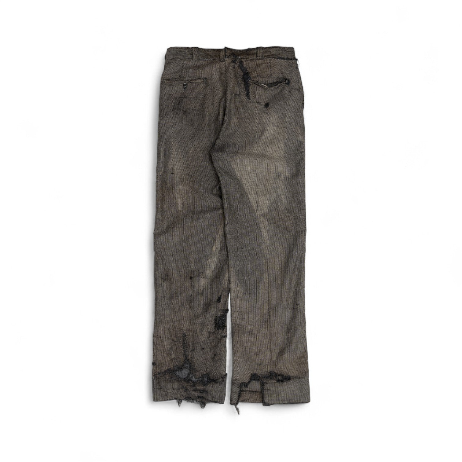 THRASHED/SUN-FADED/REPAIRED STIFEL S&P TROUSERS - 1940'S