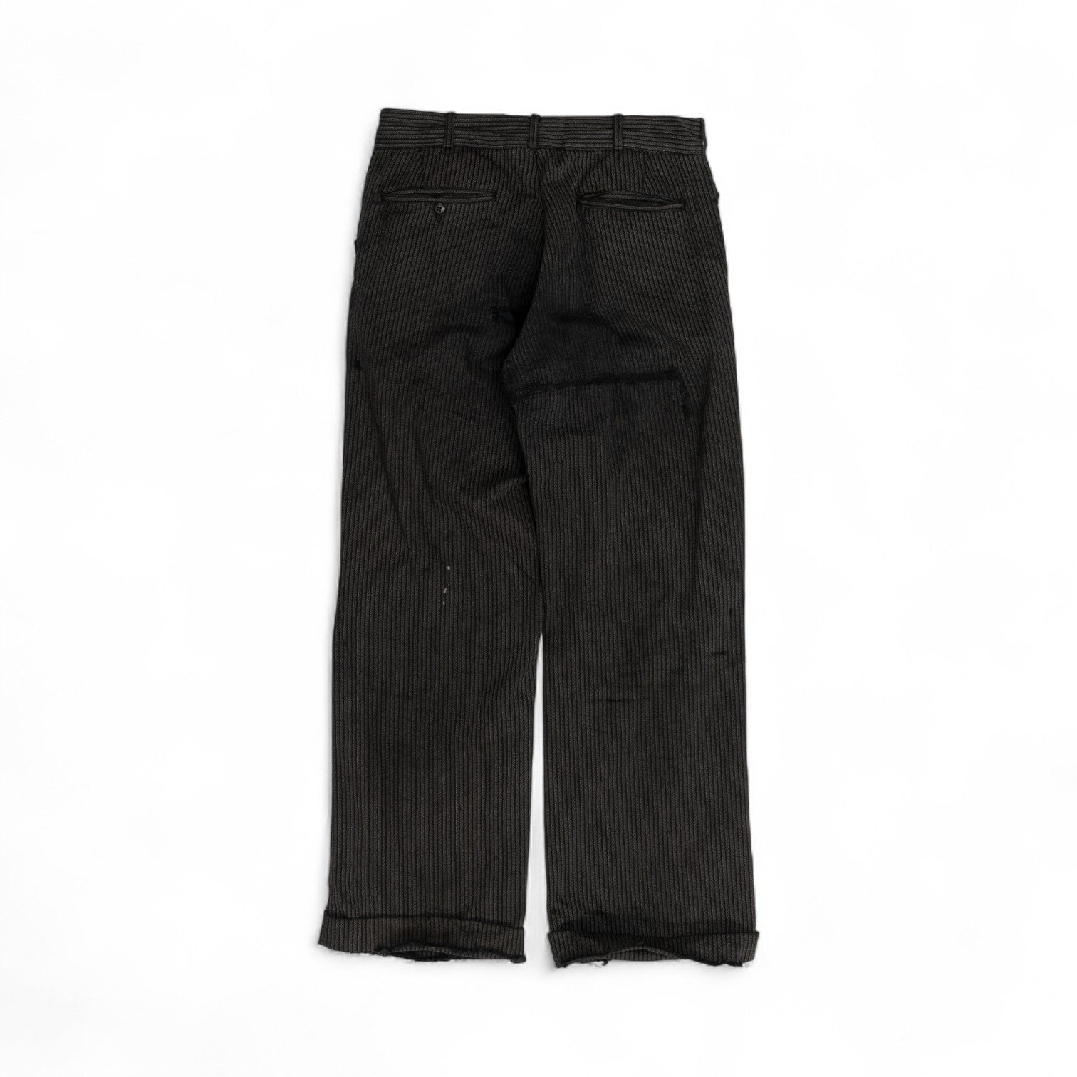 DISTRESSED/REPAIRED S&P WORK PANTS - 1930'S