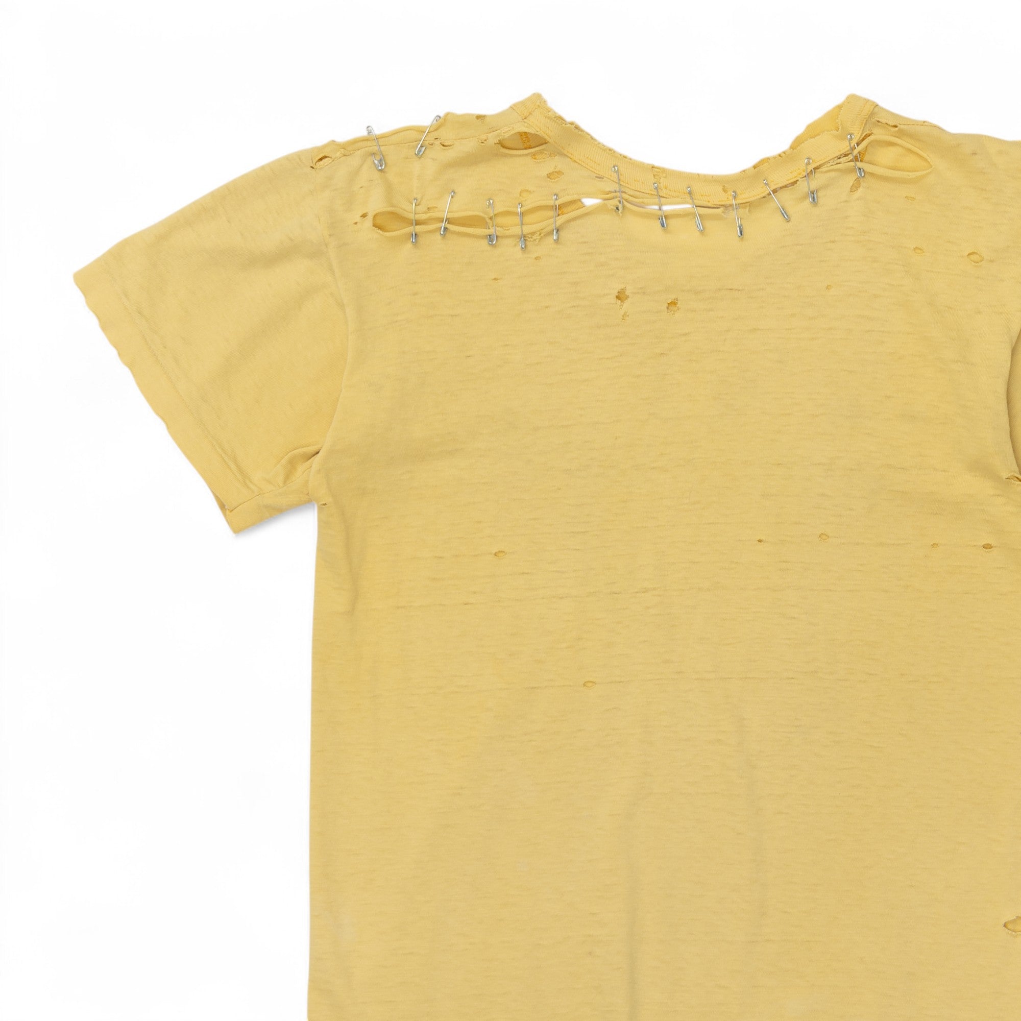 THRASHED/FADED/SAFETY PIN REPAIRED 'DAVE FRANK'S AUTO SALES' TEE - 1960'S