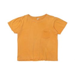 BOXY ORANGE POCKET TEE - 1970'S