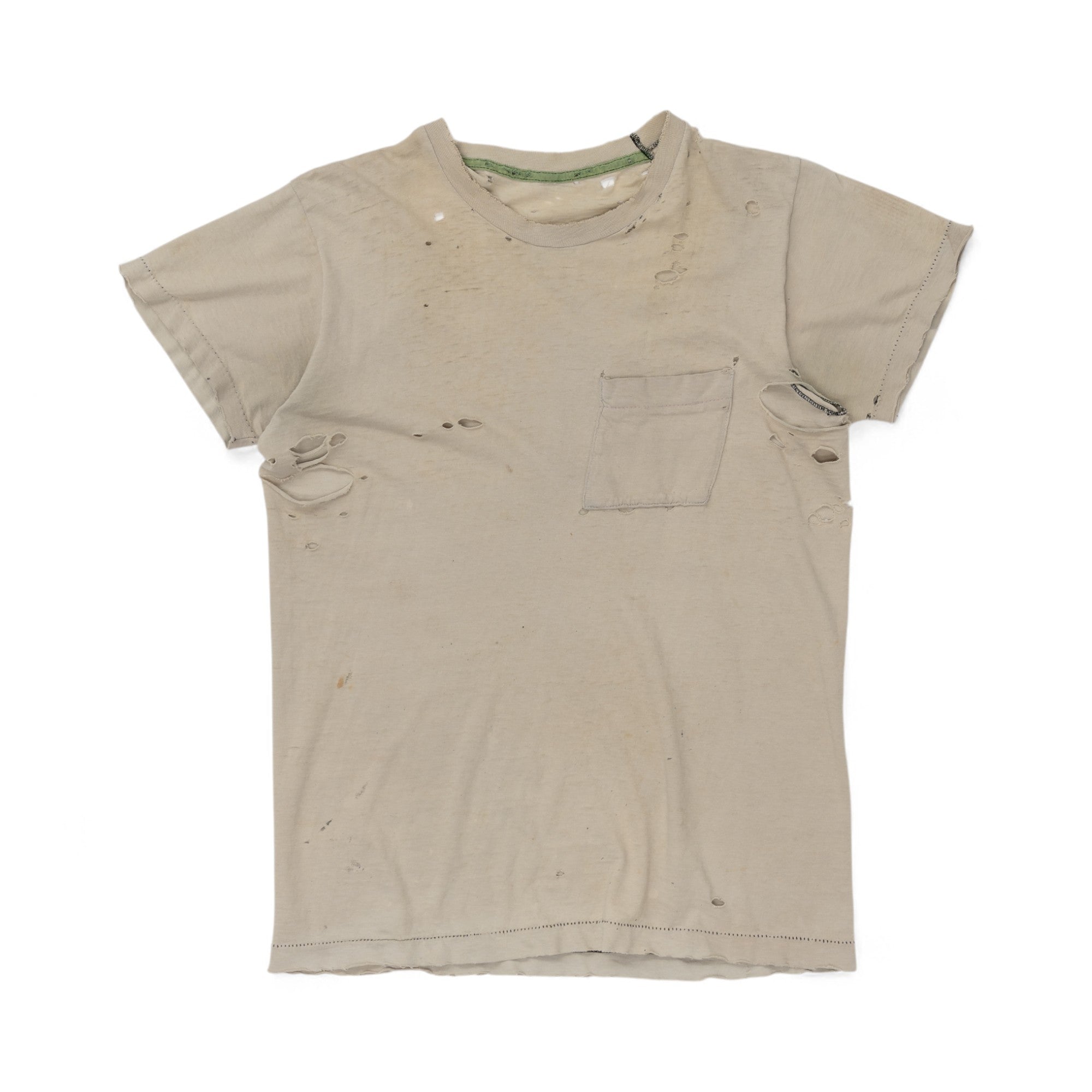 PAPER THIN/DISTRESSED POCKET TEE - 1970/80'S