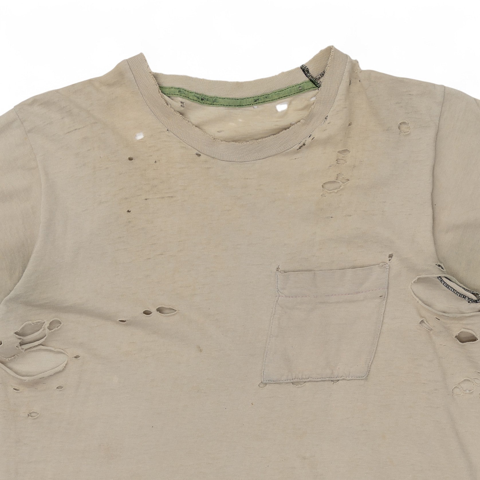 PAPER THIN/DISTRESSED POCKET TEE - 1970/80'S