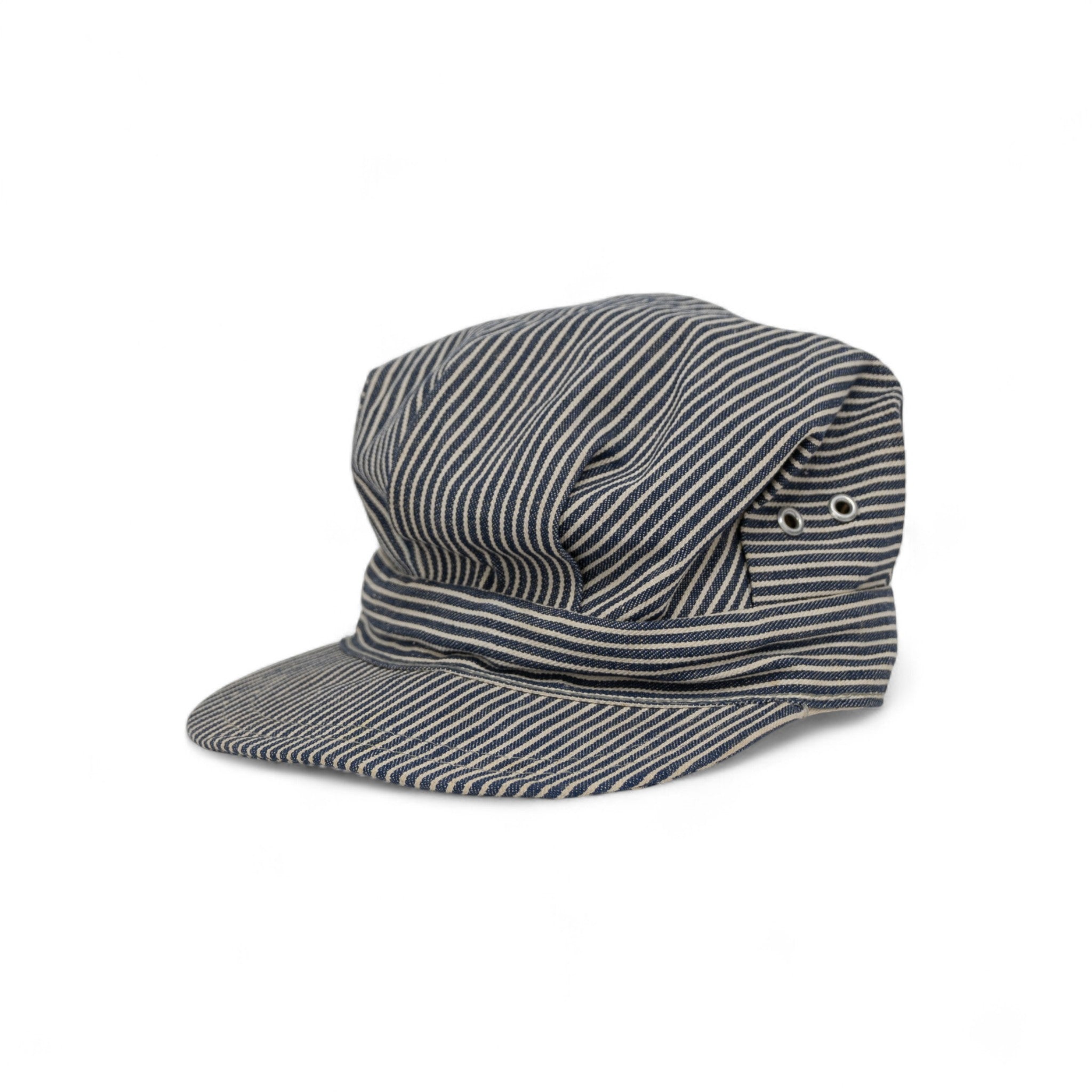 HICKORY STRIPE ENGINEER CAP - 1950/60'S